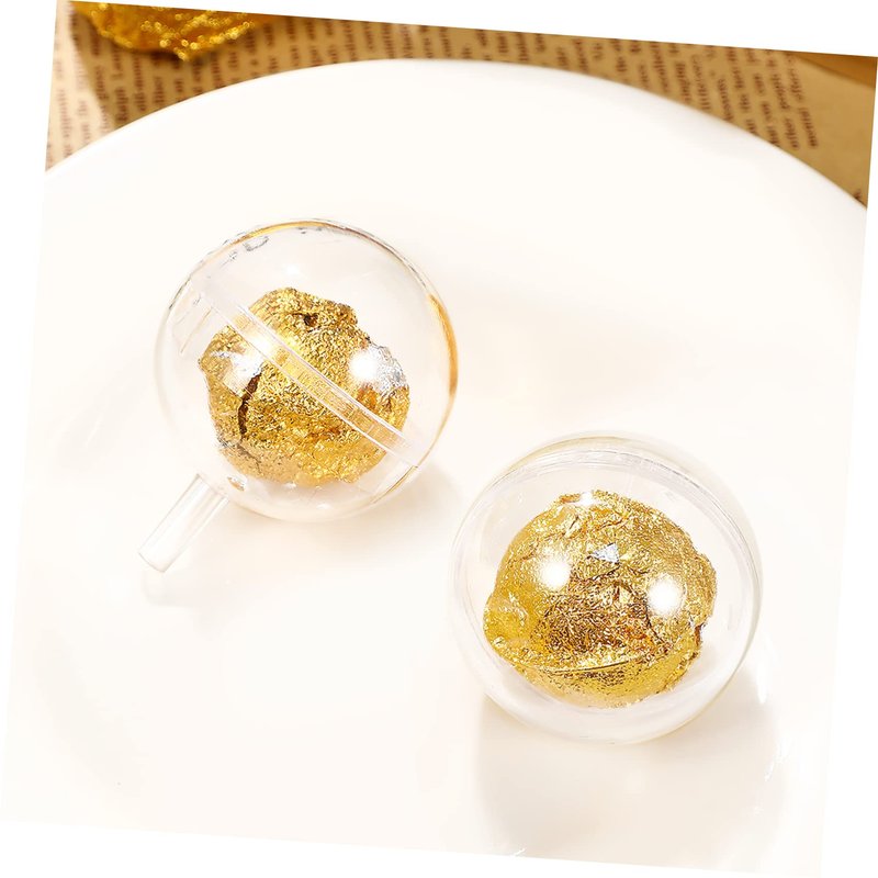 Angoily 100PCS Chocolate Holder, Acrylic Candy Box Holder DIY Packaging Chocolate Ball Bouquet Supplies, Clear Cookie Packaging Wrapping for Party Decor