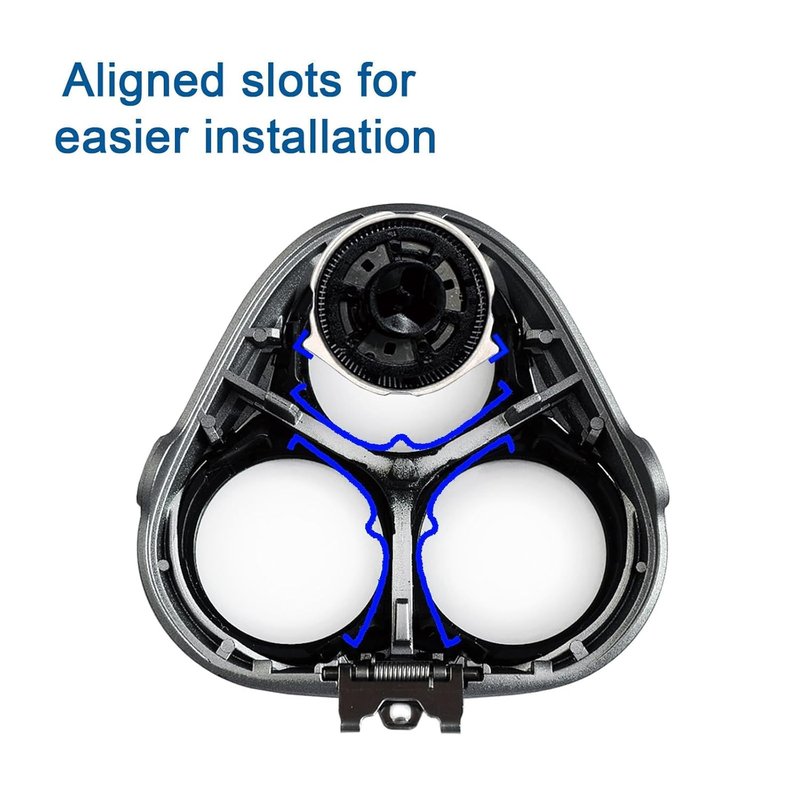 HQ8 Replacement Heads Compatible with Phlips Norelco Aquatec Shavers, Blades for Norelco Aquatec Razor PT720 AT880 AT810, 3 Pieces Pack, New Upgrade