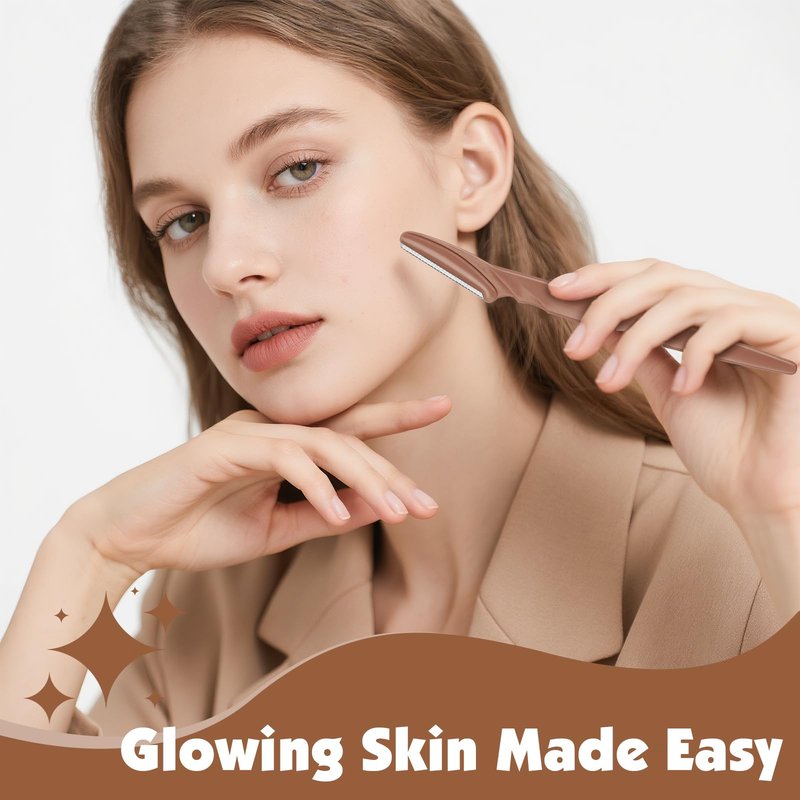 Phyyixs 88 Pcs Terracotta Dermaplaning Tool & Face Razors for Women in Storage Jar – Aesthetic Eyebrow Razor for Women & Men, Precision Face Shaver with Safety Covers, Skincare Gift for Women