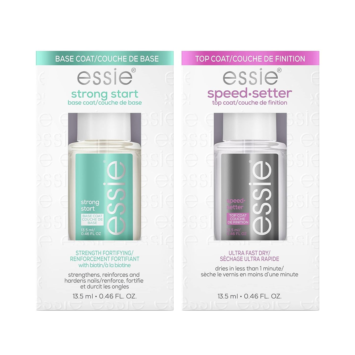 Essie Nail Care - 8-Free Vegan Base Coat for Smooth, Sleek Finish | 0.46 Fl Oz