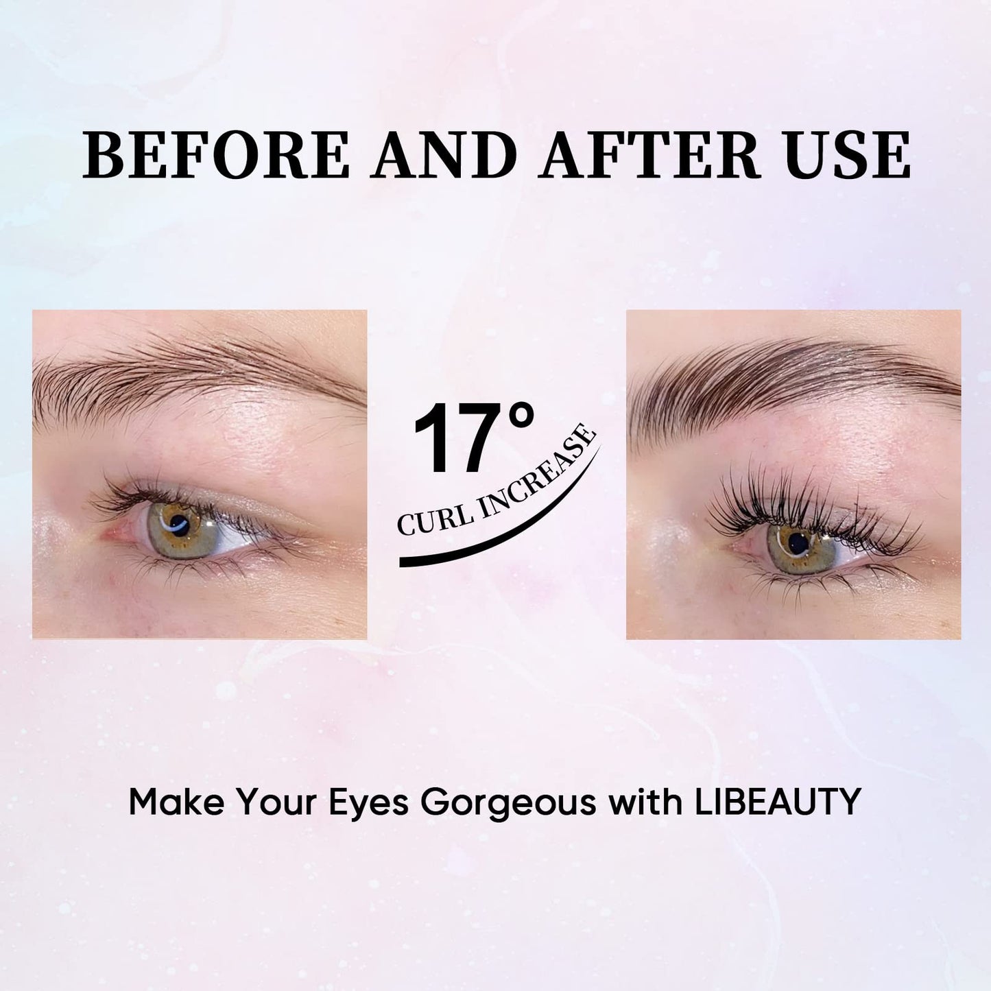 Libeauty Eyelash lift kit Brow Lamination Kit with Lash Growth Serum New Eyebrow Perm Kit Can Last 6-8 Weeks Home & Salon Use Black