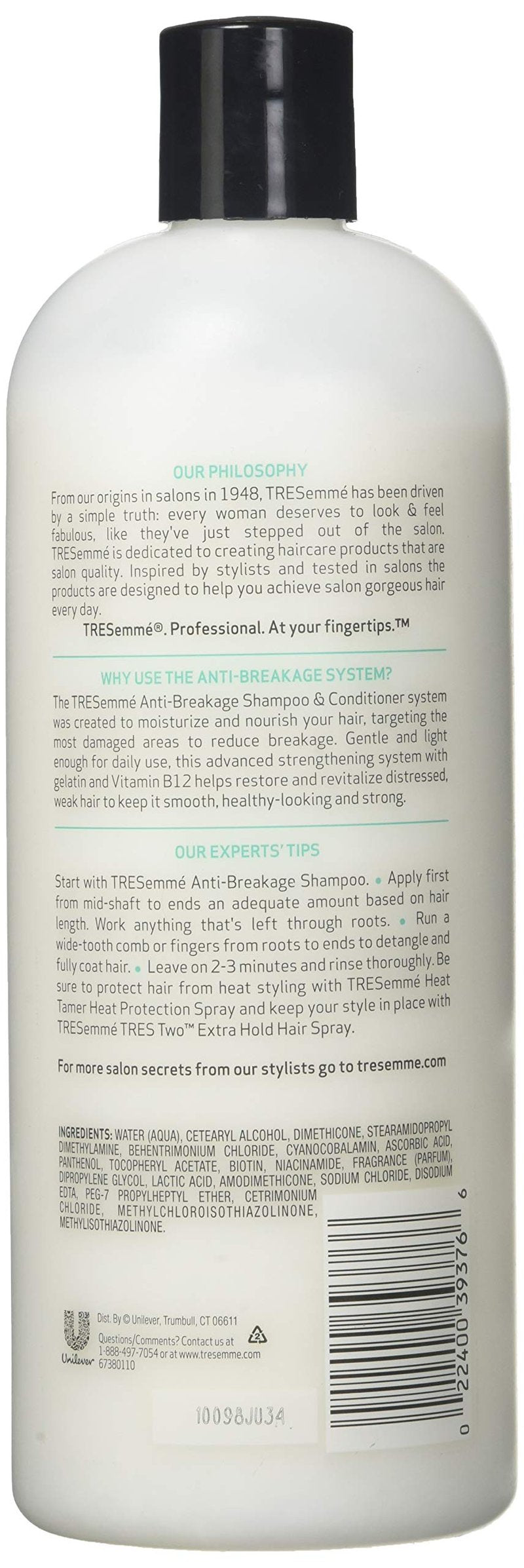 Tresemme Conditioner Breakage Defense With Vitamin B12 28 Ounce (828ml)
