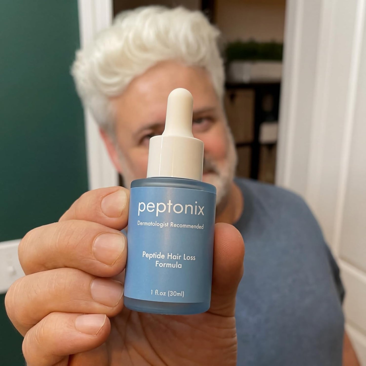 Copper Peptide Hair Growth Serum - Boost Hair Thickness with Ginseng, Licorice & Biotin | For Thinning Hair