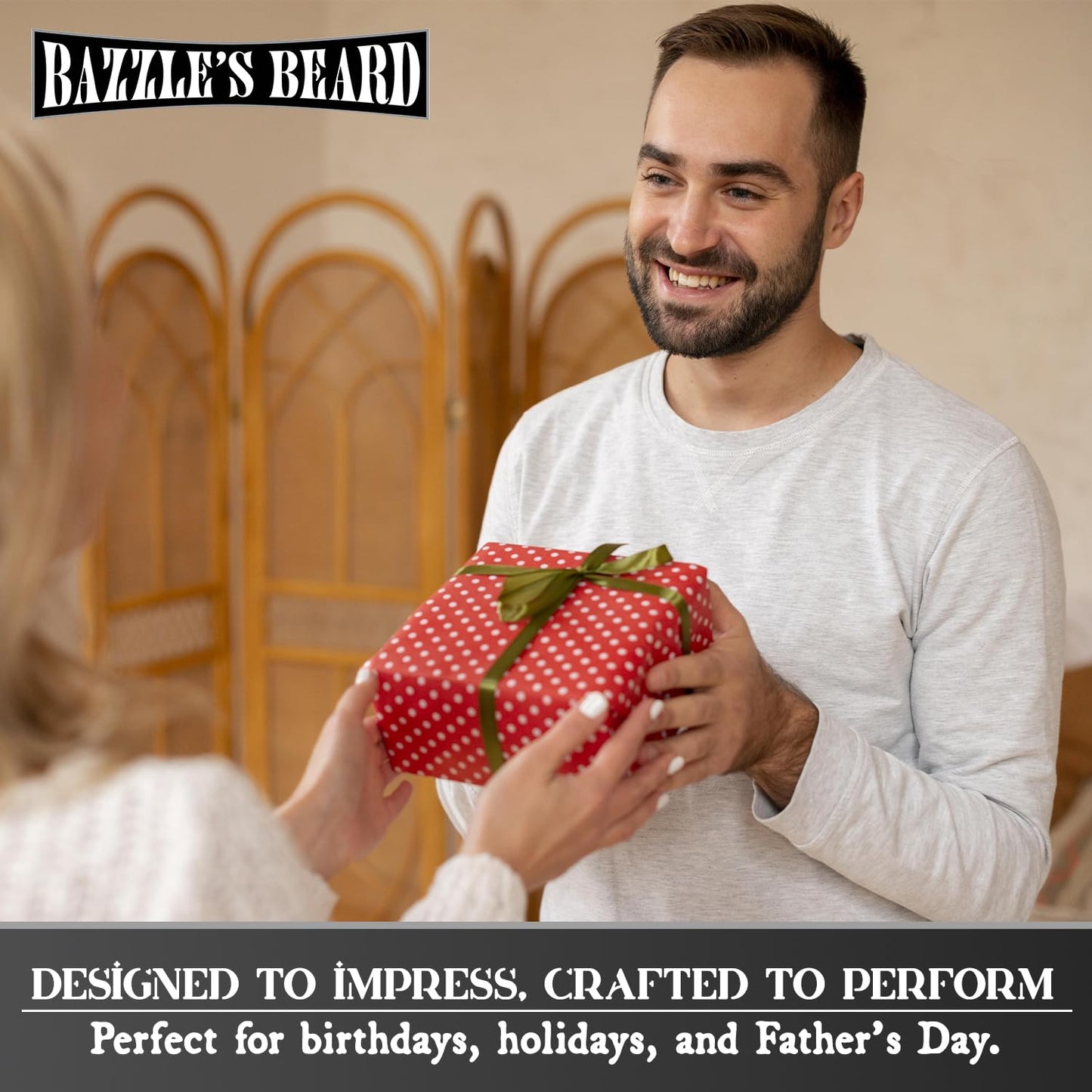 Bazzle's Premium Beard Care Kit – All-in-One Grooming Giftbox for Men with Balm, Softener, Thickener & Growth Mask, Complete Beard Growth Kit for Mustache Care, Maintenance, & Daily Styling