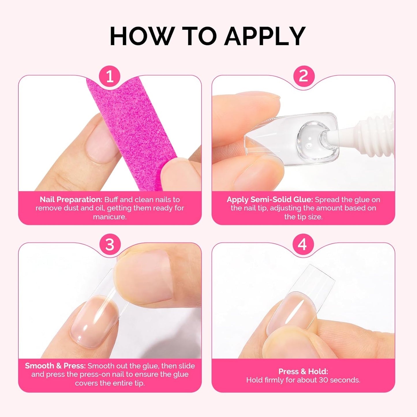 MelodySusie Nail Glue - Super Strong Quick-Drying Formula for Press-On Nails | 15ml, No UV Lamp Needed