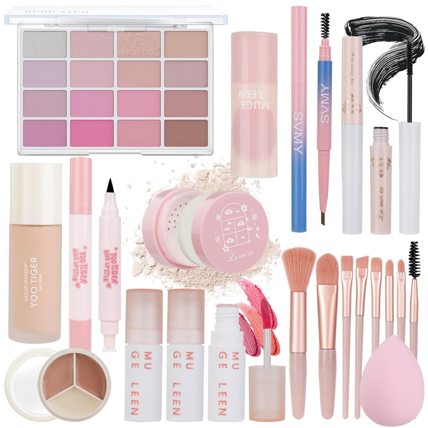 All-in-One Makeup Set for Women & Teens | Complete Makeup Kit with Blue Case