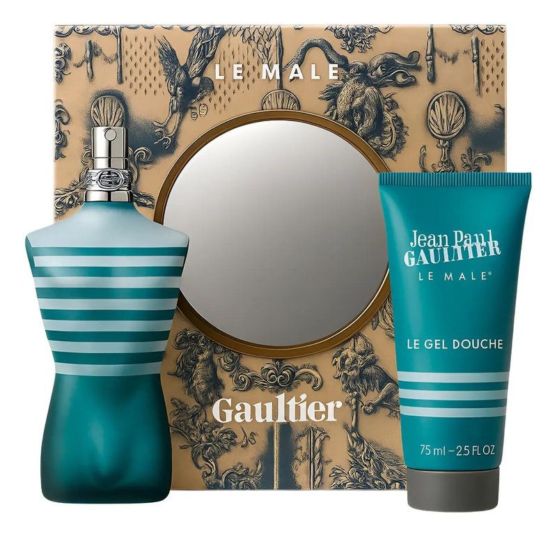 Jean Paul Gaultier Le Male 2 Pc. Gift Set for Men | Edt 4.2 Oz + All Over S/g 2.5 Oz for Men By 4.2 Fl Oz