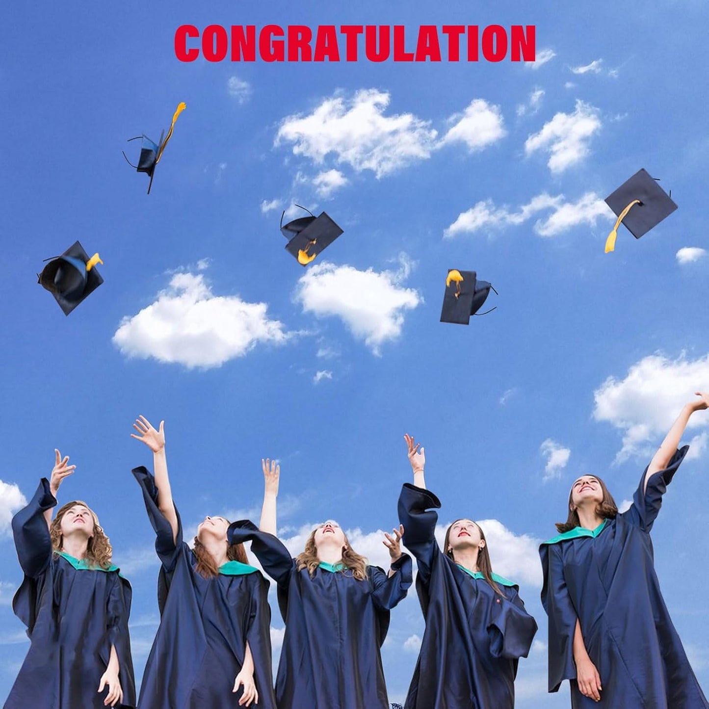 Graduation Cap Headband - No-Slip Comfortable Design with Premium Hook and Loop Fastener | Fits Most Head Sizes