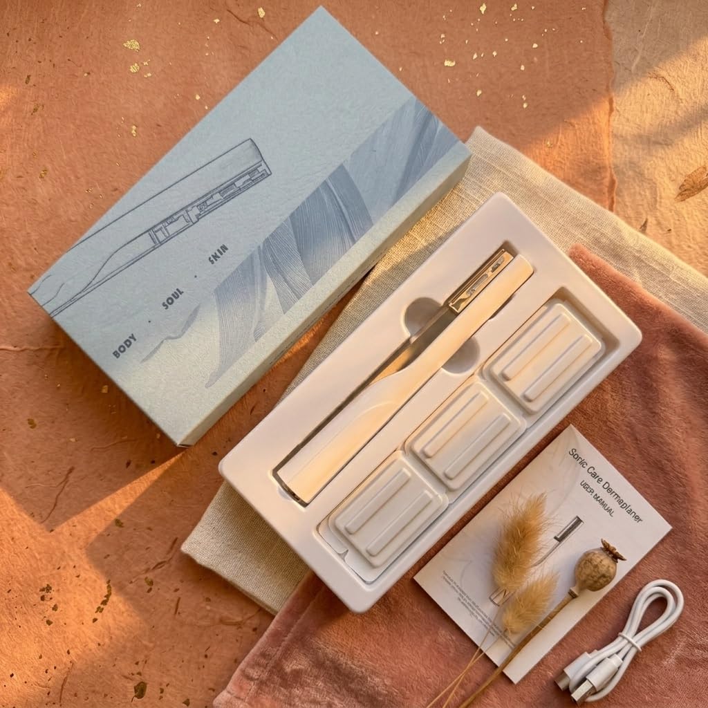 Bkwity Sonic Dermaplane Razor for Women Facial Hair & Peach Fuzz Remover