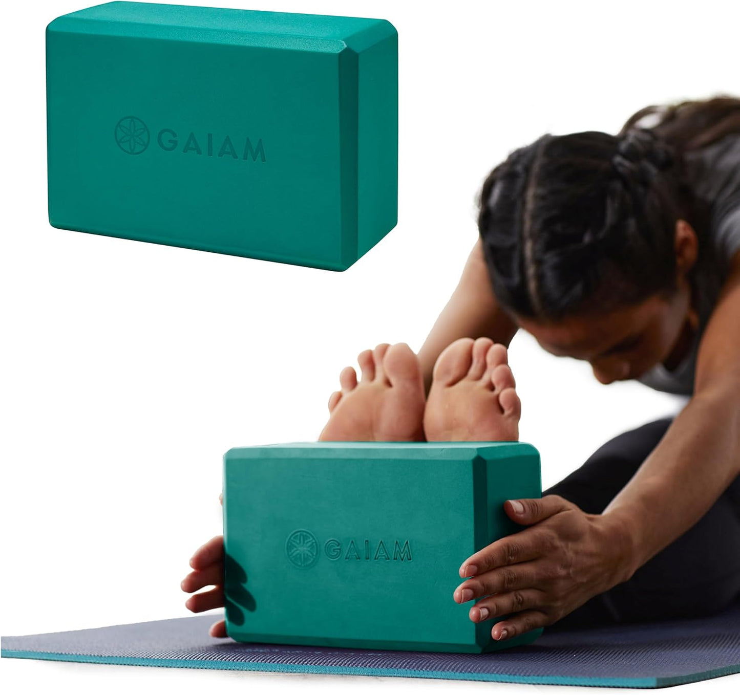Yoga Block - Supportive Latex-Free EVA Foam with Non-Slip Surface | Ideal for Yoga, Pilates, Meditation