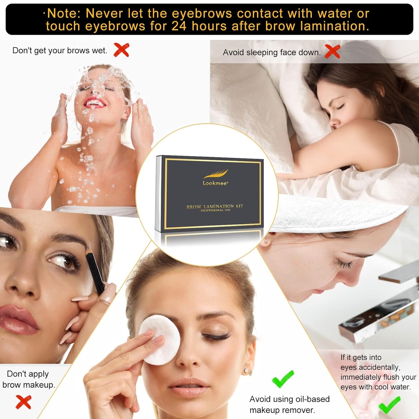 5-in-1 Lash Lift & Eyebrow Lamination Kit - Professional DIY Eyelash Curler for At-Home Salon Results | Beginner Friendly