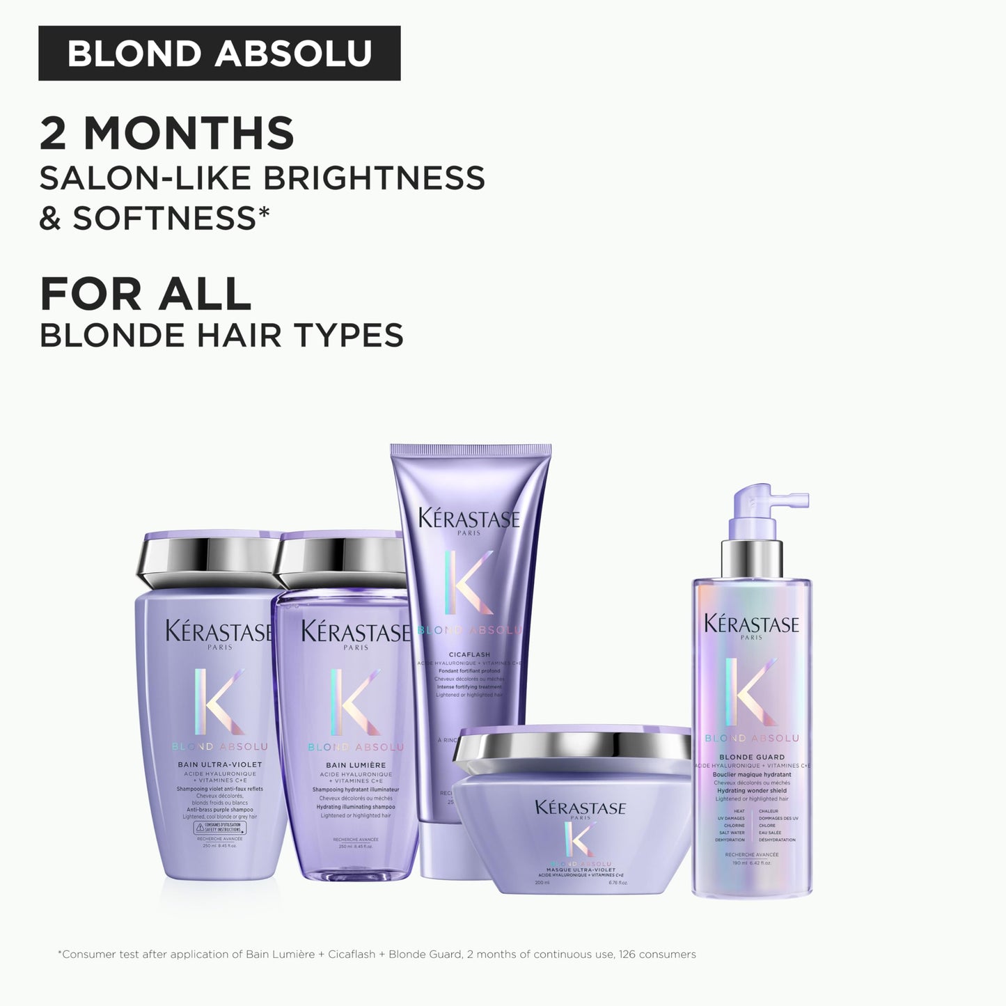 Kérastase Blond Absolu Blonde Guard Leave-In - Hydrating Treatment for All Blondes, Protects from Heat & UV Damage, Deeply Hydrates, Detangles & Adds Shine for Bright, Soft Hair, 1.5 Fl Oz