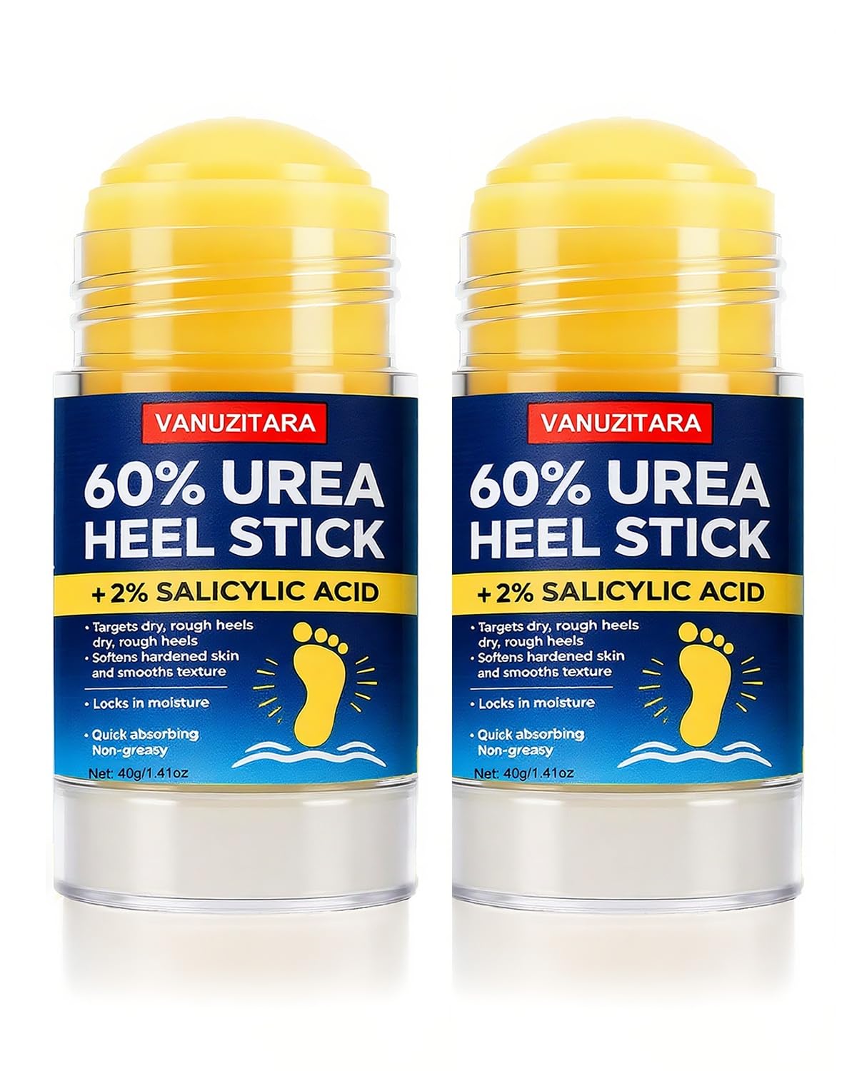 Urea Cream 60% with 2% Salicylic Acid - Maximum Strength Foot & Hand Cream for Dry, Cracked Skin | 1.41oz