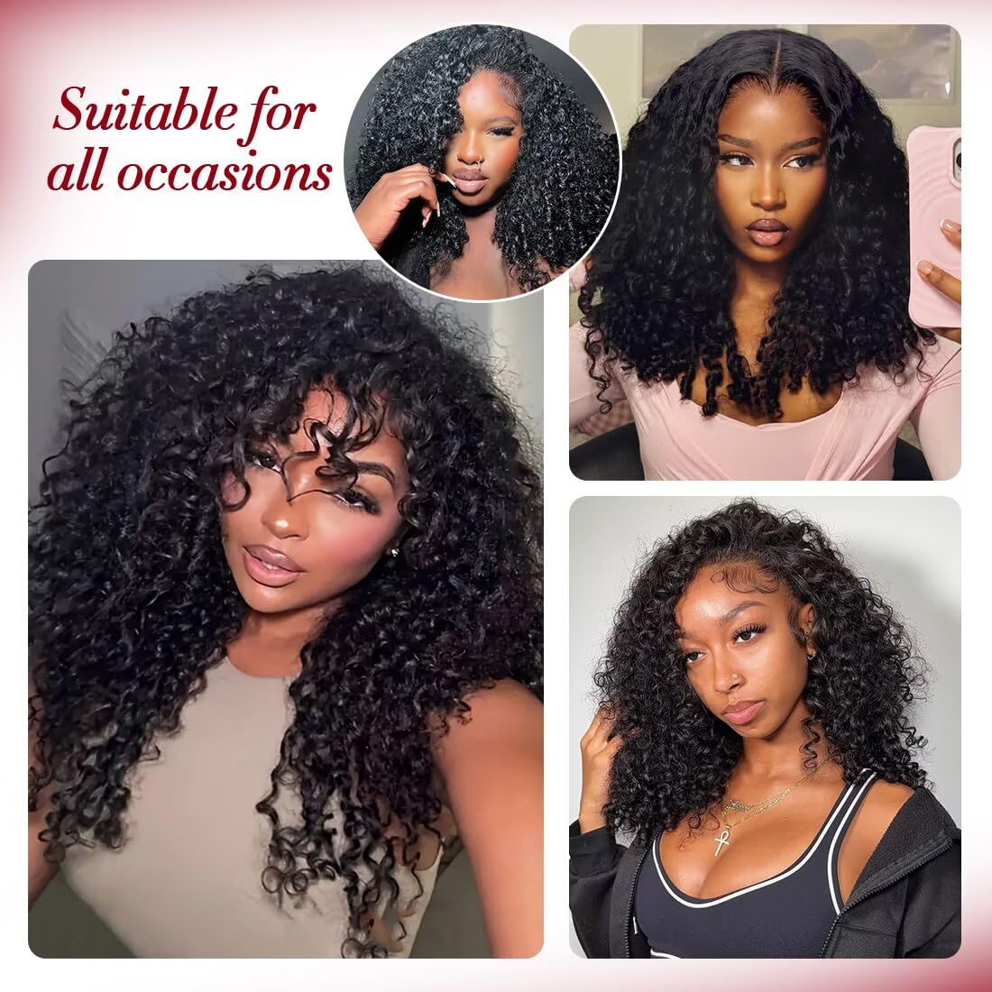 Miracle Invisible Knots Feather Human Crochet Hair 18 Inch 55g Pre-Looped 100% Human Hair for Burmese Curly (Barrel End) Tight & Defined Spiral Seamless Knotless Soft Crochet Hair for Black Women (1B)