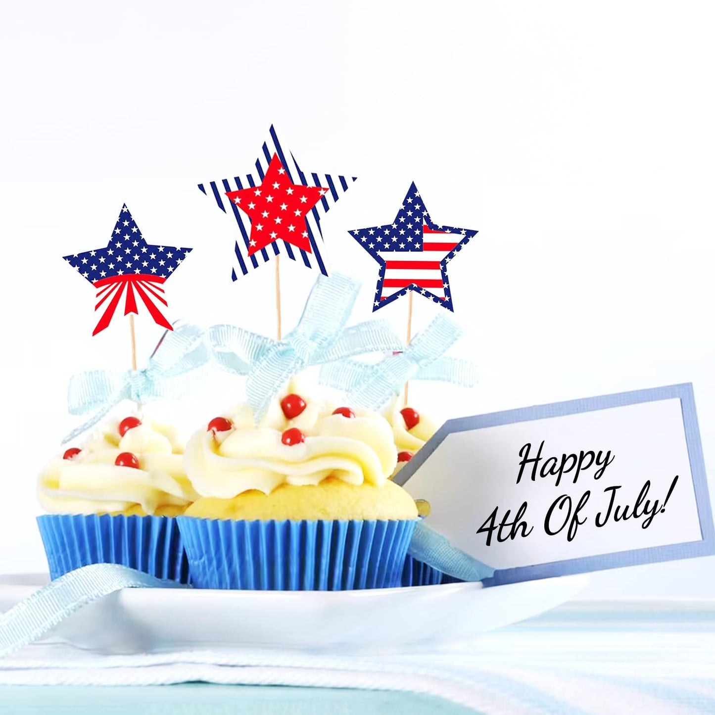 Anwyll American Flag Star Stickers - 500Pcs 1.5Inch USA Patriotic Seals Labels Stickers Self Adhesive 4th of July Sticker Memorial Veterans Day Sticker for 250th Anniversary Independence Day Reward