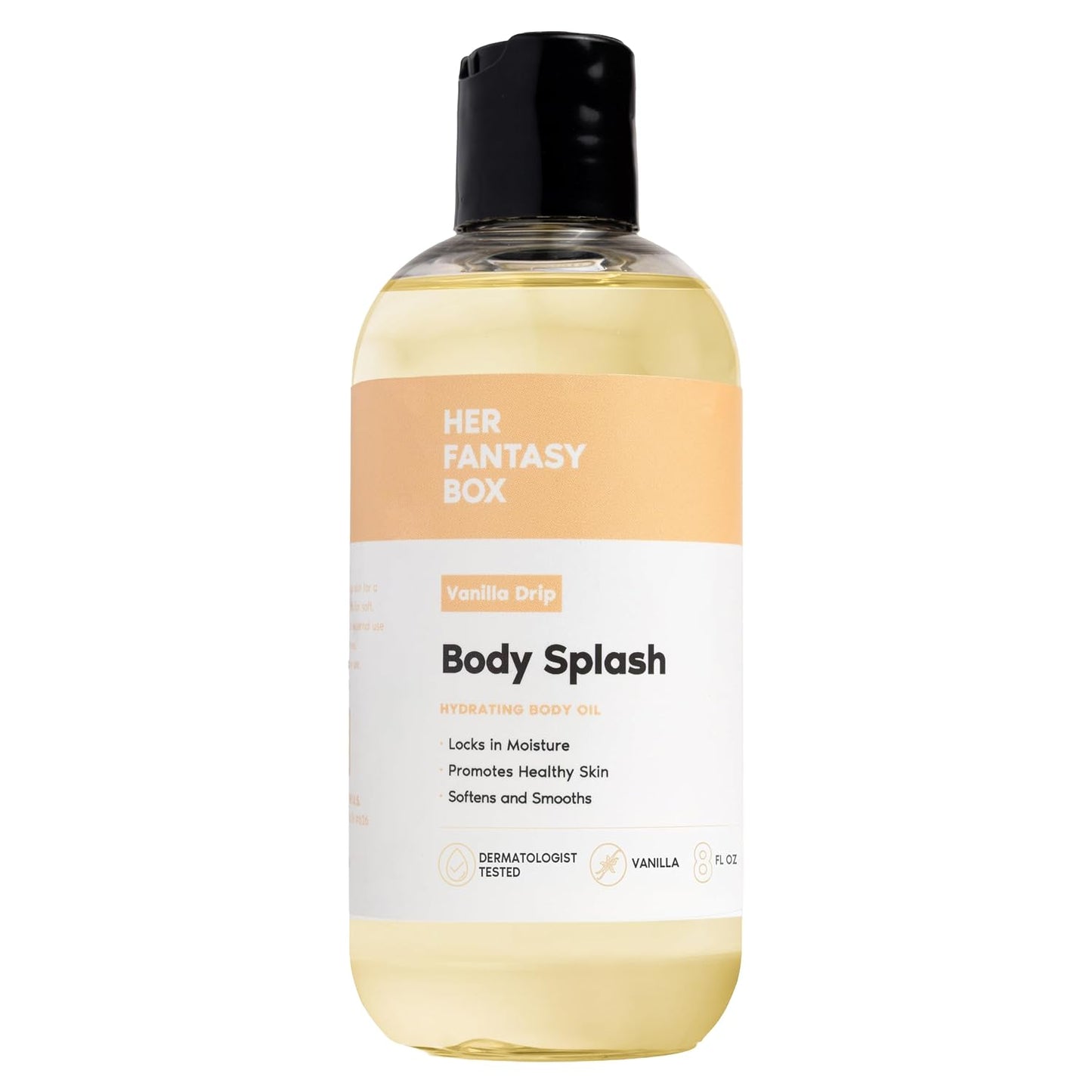 Body Splash Blueberry Crème Fragrance Oil - Fruity Vanilla & Citrus Scent, Lightweight Hydrating Vegan Oil
