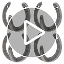 Horseshoe Wall Hooks - 4 Pack Cast Iron Coat Hooks for Home