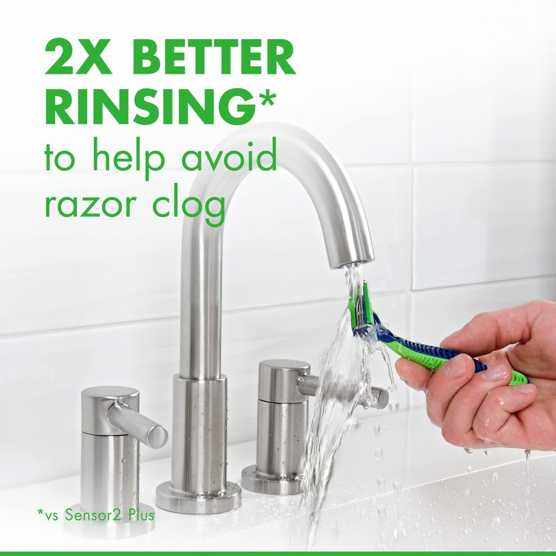 Gillette Sensor3 Sensitive Men's Disposable Razor, 4 Razors