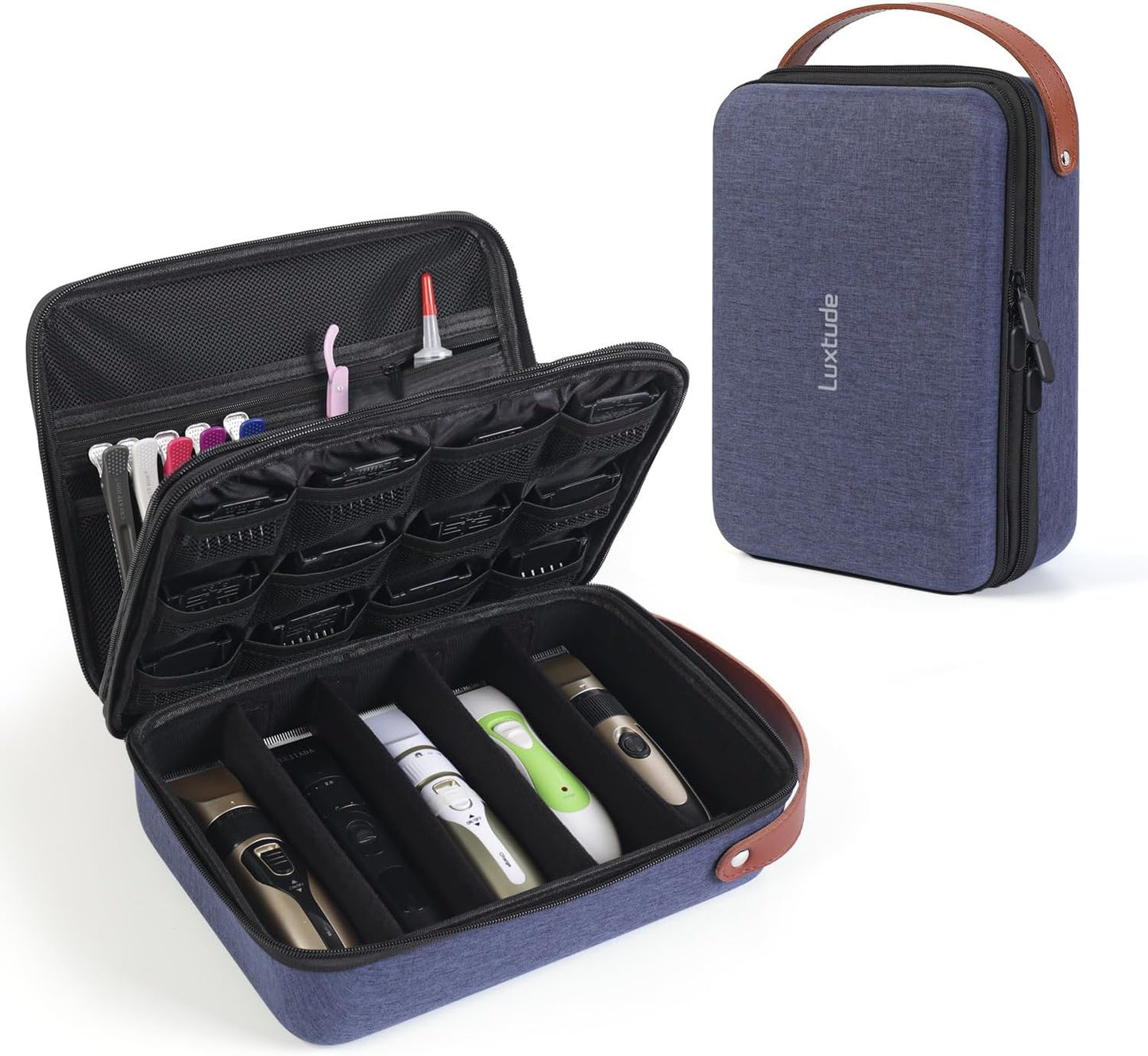Large Barber Case - Sturdy Hard Case for Clippers & Supplies | Travel-Friendly Clipper & Trimmer Storage