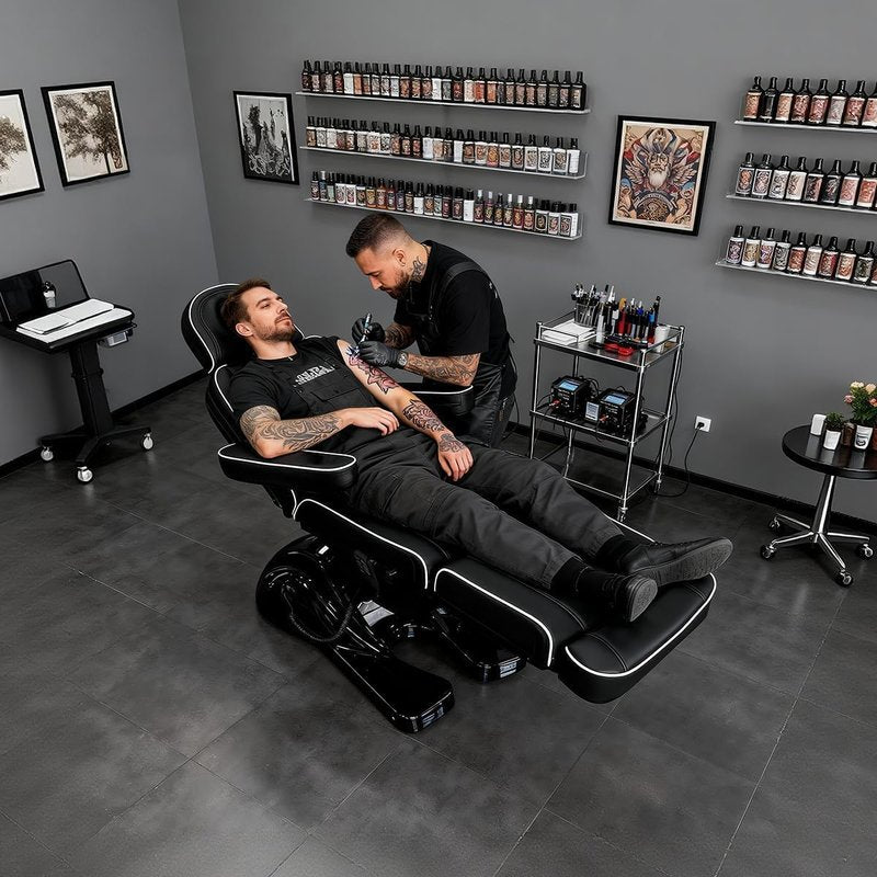 Electric Facial Massage Bed - 3 Motor Adjustable Esthetician Chair | Perfect for Spa & Tattoo Use