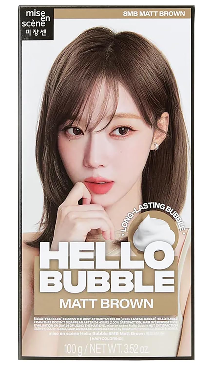 Hello Bubble Hair Color Dyeing Kit - Vibrant Color, Easy Application | 8MB, 1 Set