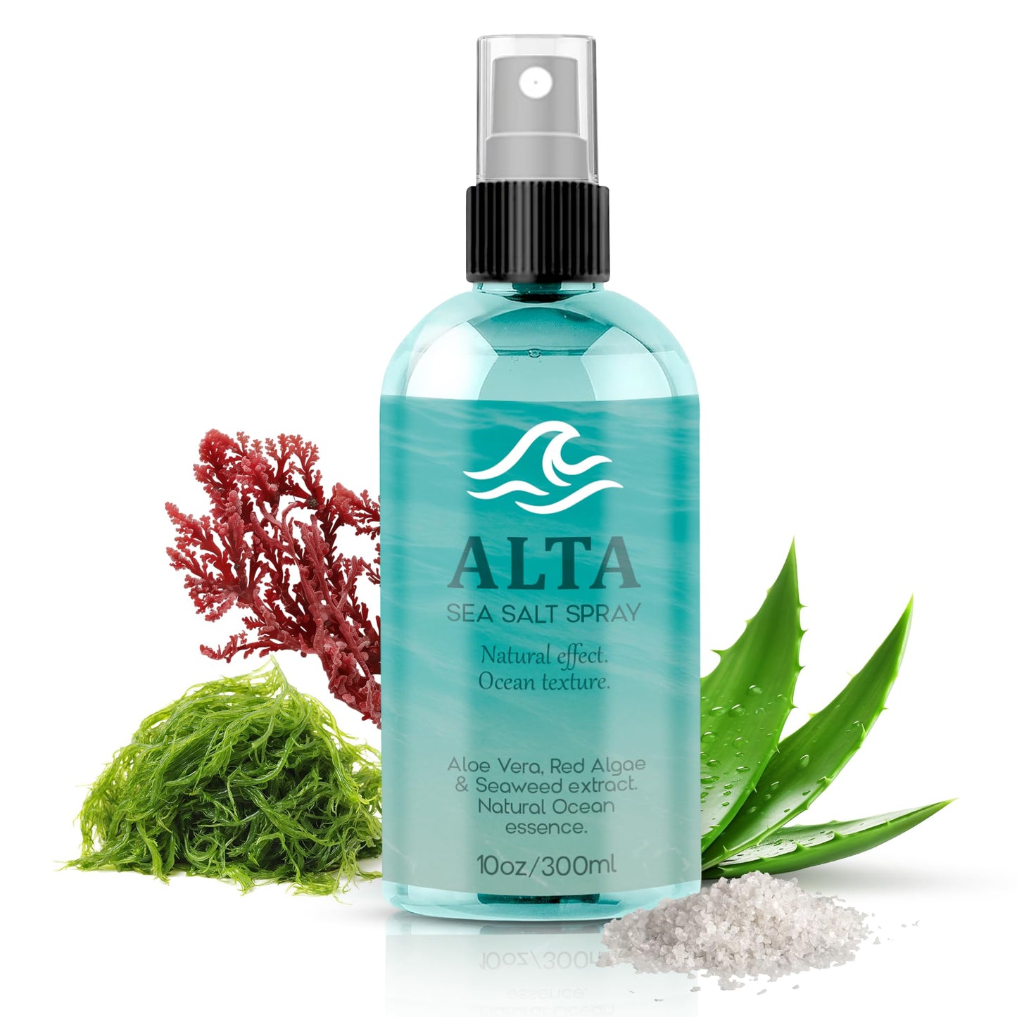 All Goods Alta 10oz Sea Salt Spray for Hair – Texturizing & Volumizing Sea Salt Mist for Beach Waves, Matte Finish & Natural Hold – For Men & Women - All Day Hold.