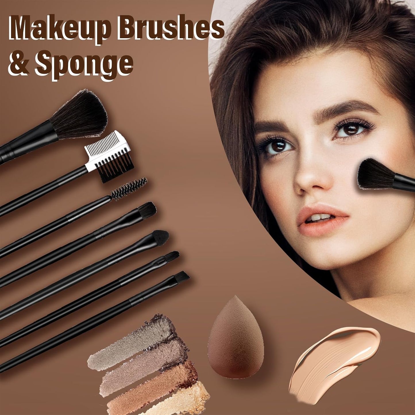Makeup Set for Women | Complete Beginner Makeup Kit with Eyeshadow Palette & Essential Tools