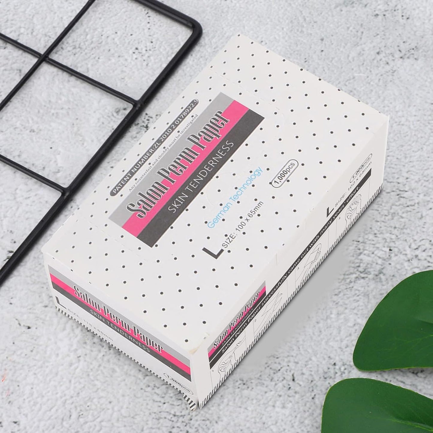 Permanent Hair Perming Kit - Breathable Perming Solution with Mesh Papers for At-Home Styling