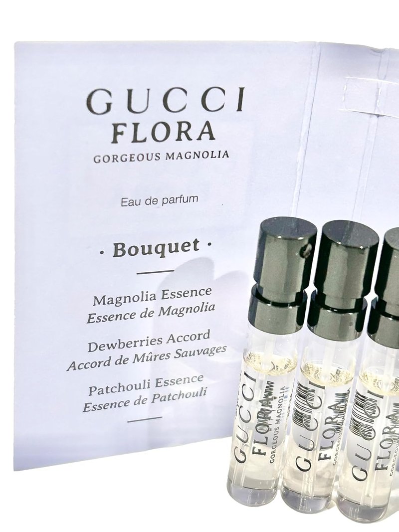 Gucci Flora Gorgeous Magnolia Women's EDP Spray - 1.5 ml | Set of 3 Travel Size Perfumes