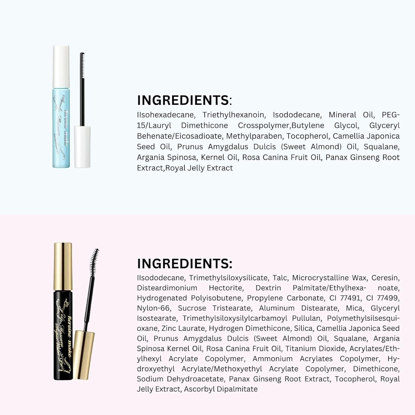 Heroine Make Long & Curl Mascara - Waterproof Black Formula with Volumizing & Curling Benefits | Includes Gentle Eye Makeup Remover