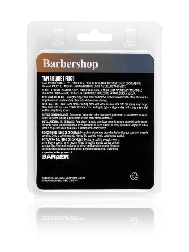 Amorka FX802G Replacement Blades for FX870 Clippers, Replacement Clipper Blades Compatible with Barberology FX870/FXF880/FX810/FX825/FX673N, Gold