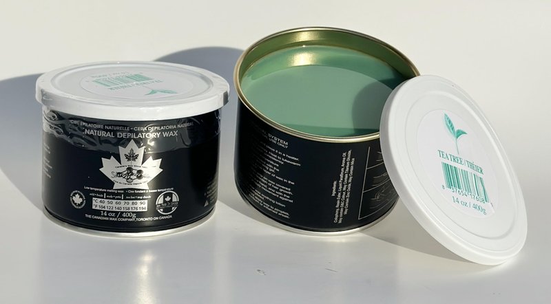 Sharonelle Natural Tea Tree Soft Wax For Sensitive Skin in 14 oz. - 2 cans