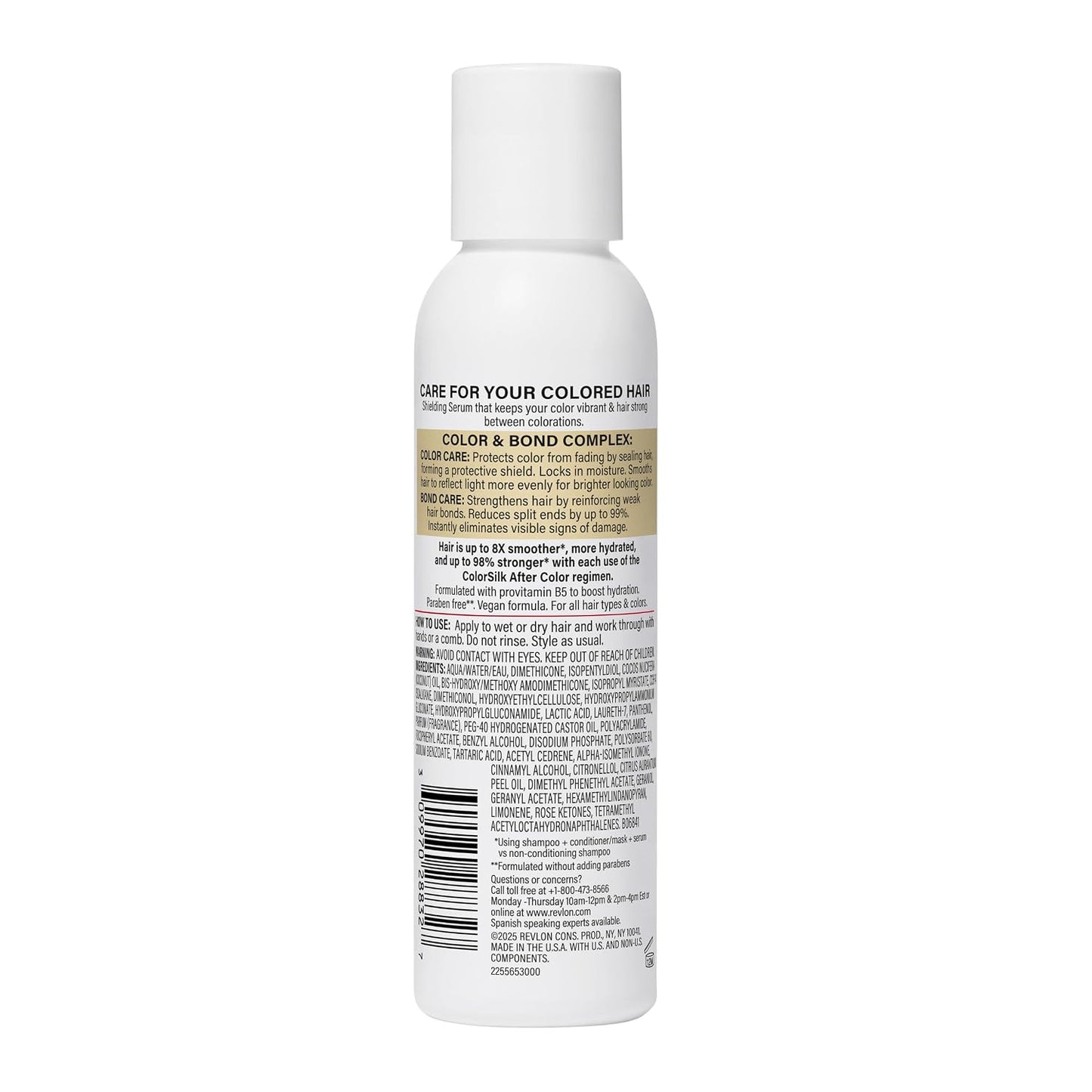 Revlon ColorSilk After Color Shielding Serum - Frizz Control & Split End Repair Treatment | 4 fl oz