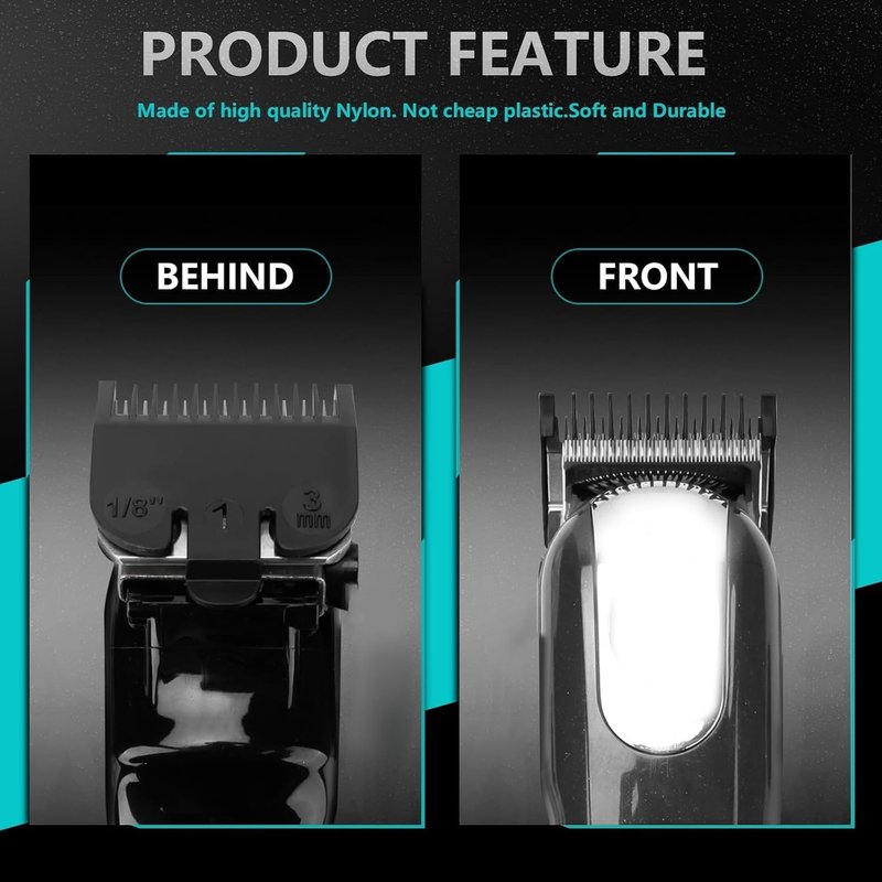 For Wahl Professional #1 Guide Comb Attachment No.1-1/8" (3.0mm)- 3114-001 Clipper Guard AttachmentClipper Guards Set Hair Clipper,black(2pack)