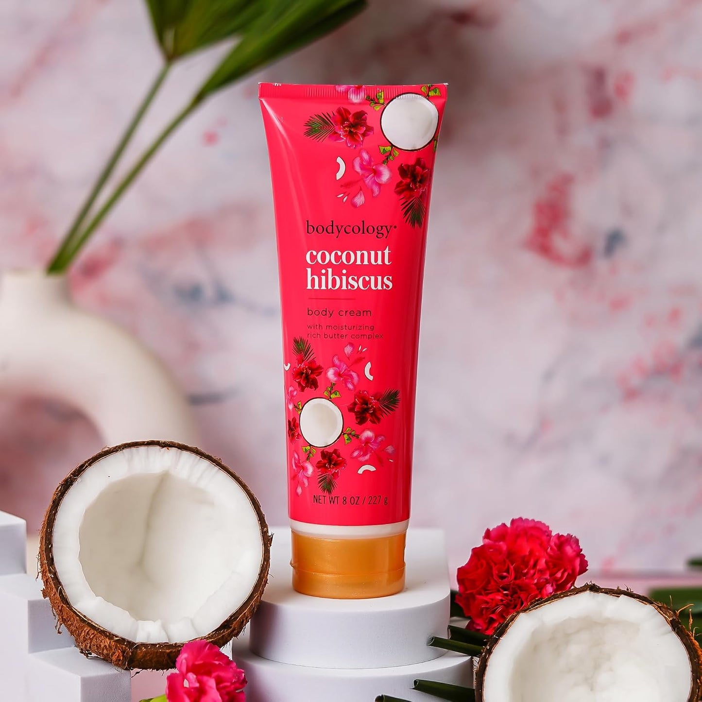 Coconut Hibiscus Moisturizing Body Cream - Nourishing Hydration | 8 Oz