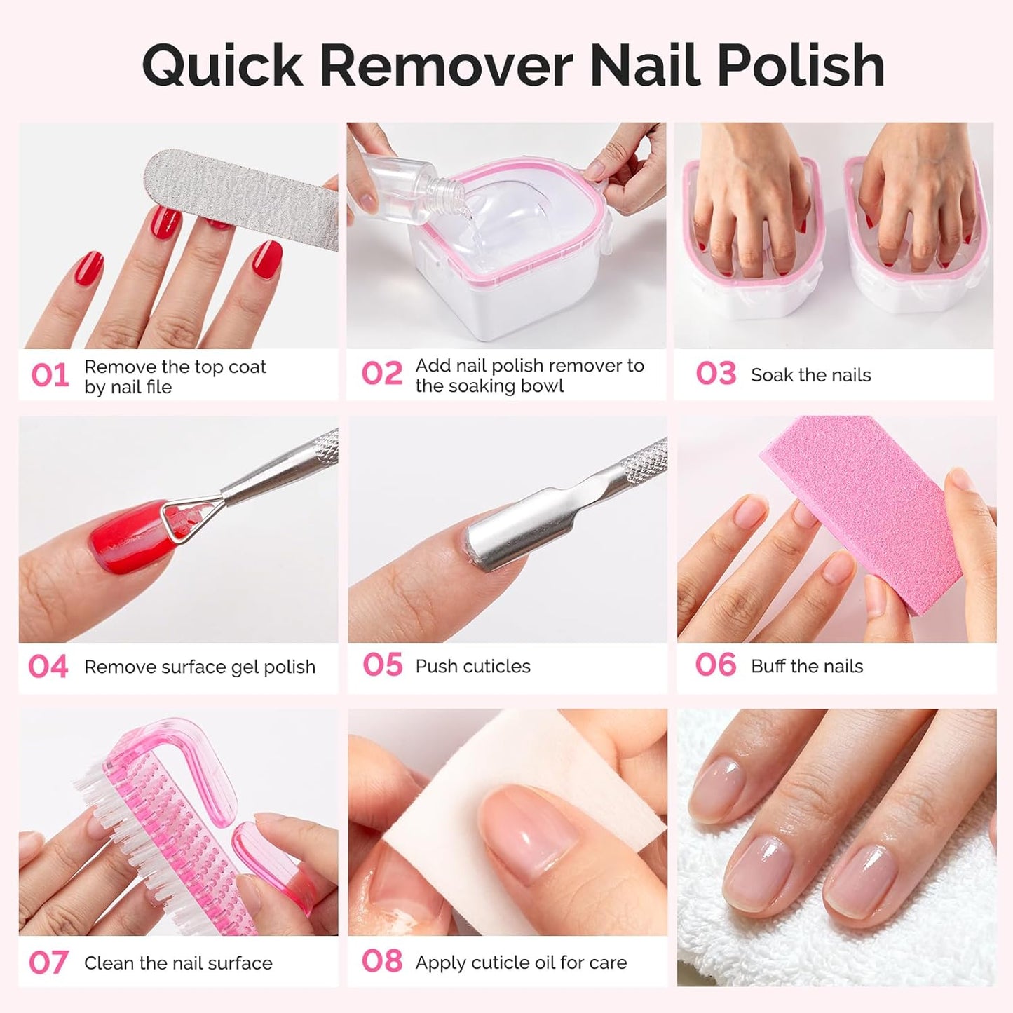 Cuticle Trimmer Kit - 13-Piece Set with Pusher, Nail File & Buffer | Portable Ingrown Toenail Removal Tool