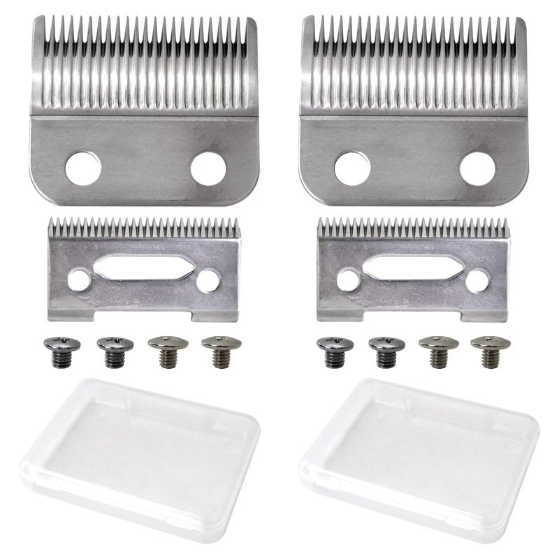 JRSHOME Upgraded 2 Pack 2 Hole Clipper Blade for Wahl ProSeriesPlatinum/Self-CutPro/Pet- Pro/Notfit Multi-Purpose79607 / 5Star / MagicClip / 5StarMagicClipCordless / 5StarSenior