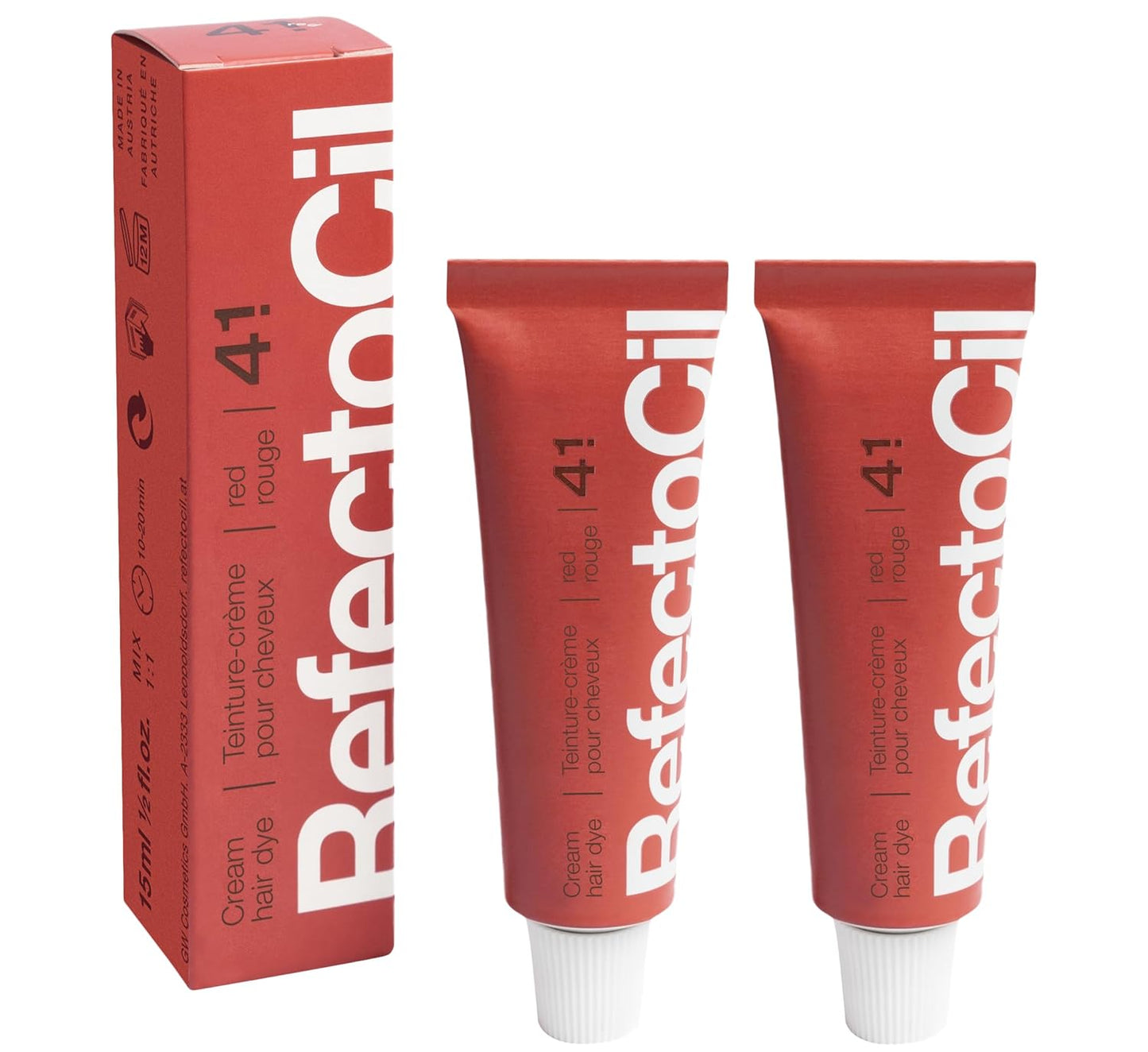 RefectoCil Cream Hair Dye 2-Pack | Long-Lasting Professional Hair Tint for Vibrant Color