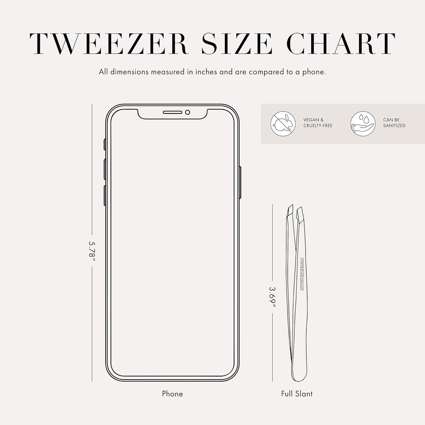 Tweezerman Slant Tweezer - Precision Purple Wisteria Design for Flawless Hair Removal