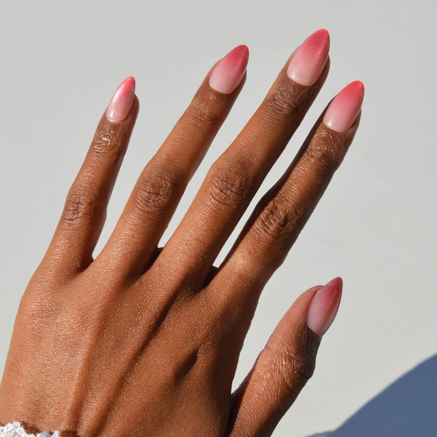 Glamnetic Press On Nails - Lush Coral | Short Oval Fake Nails with Glazed Finish | 30 Nail Kit in 15 Sizes