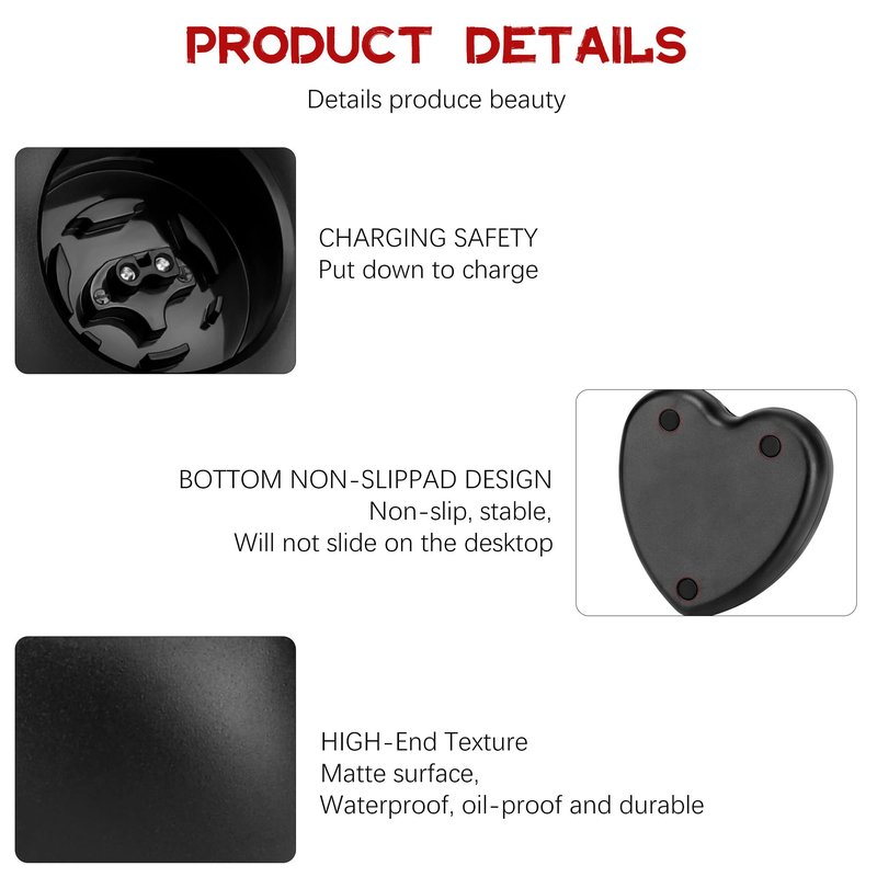 Anrom Hair Clippers Charging Stand, Portable Trimmer Charger for Babyliss FX8700、787 Trimmer charger (Black)