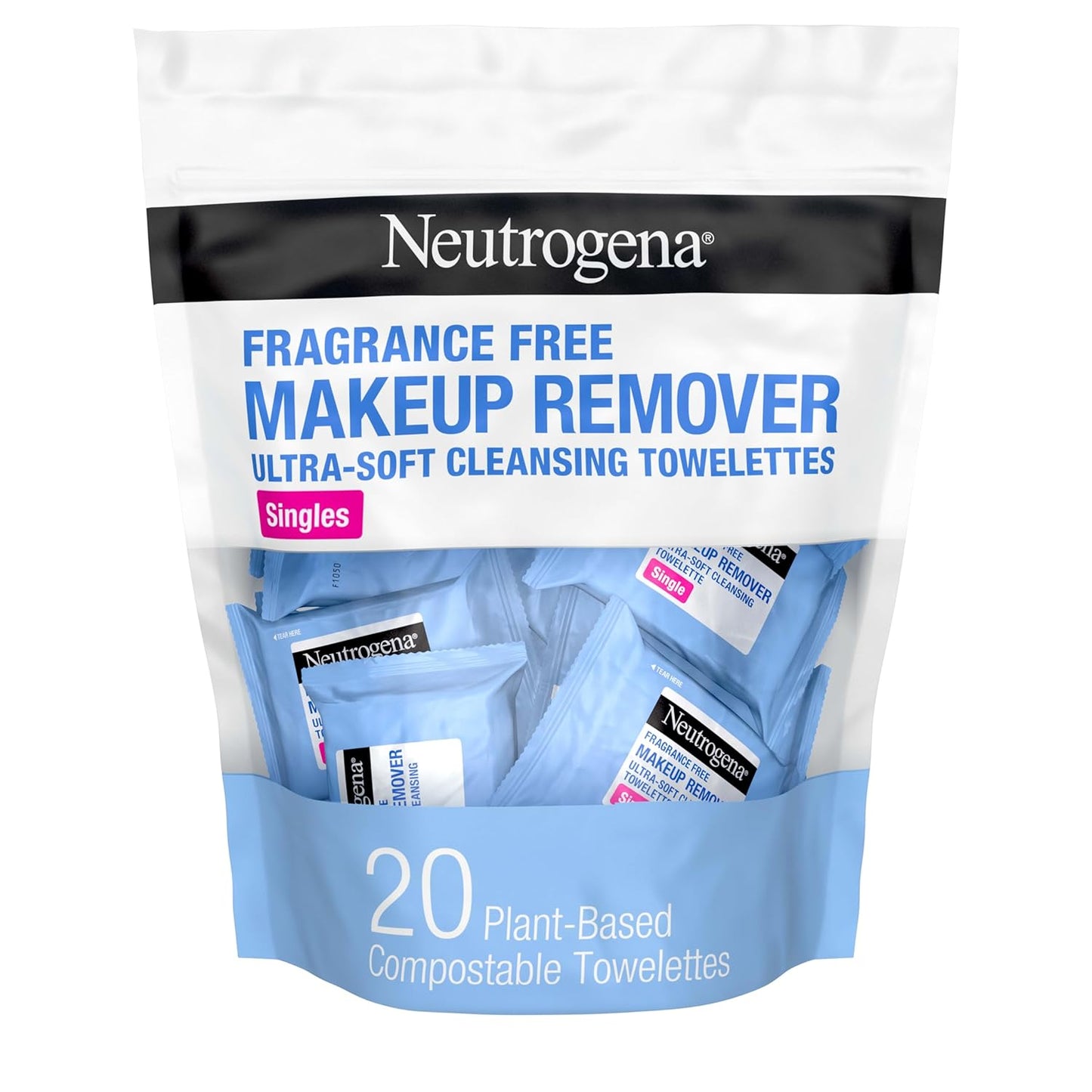 Neutrogena Makeup Remover Towelettes - Alcohol-Free Micellar Water Cloths | 25 Count, Gentle Cleansing