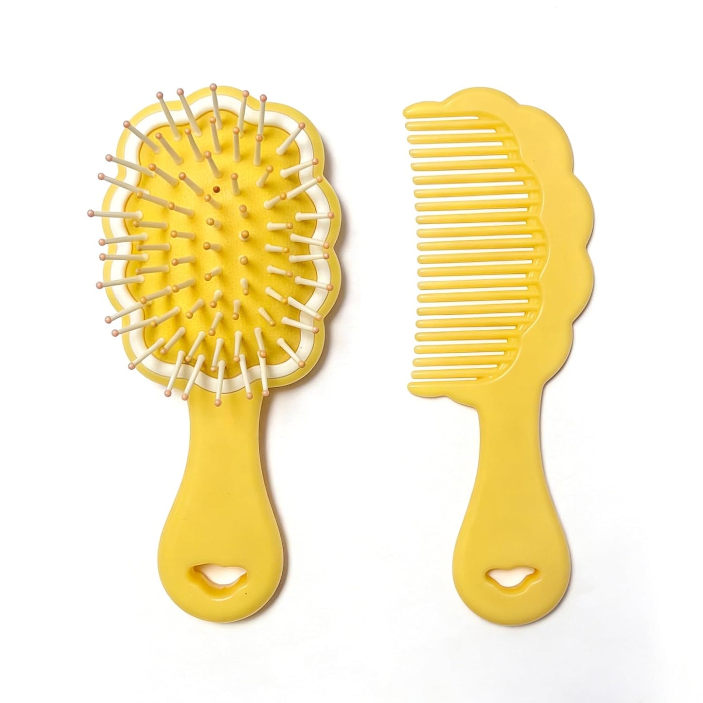 Mini Wet Hair Brush Set | Detangling Comb for Women, Girls & Kids - Travel-Friendly, Purple