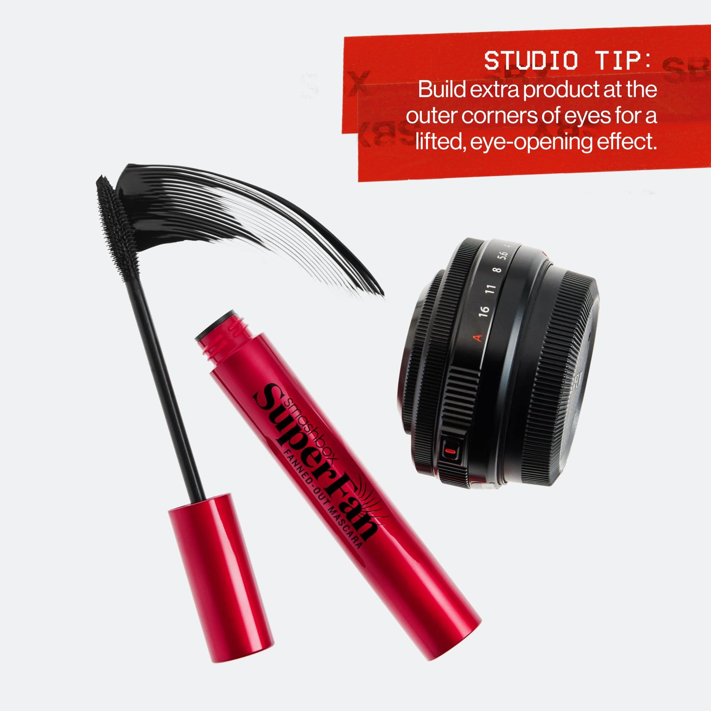 Smashbox Super Fan Lash Lengthening Mascara | Fanned-Out Volume + Length, Long-Wearing Mascara without Clumping, 0.34 Fl Oz, Black