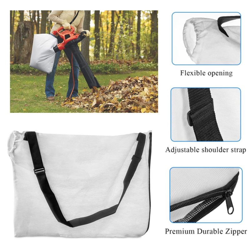lauterbrun 530095564 Blower Leaf Vacuum Bags Bottom Zippered Design Dupe for Husqvarna, Poulan, Craftsman,Weed Eater, Roper, Sears, Yard Pro 53009559,eco-Friendly