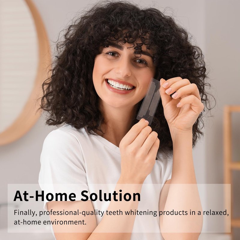 Teeth Whitening Strips Kit - 7 Treatments (14 Strips) - Contain Teeth Whitening Pen, Non-Slip, Sensitive Teeth Whitener, Teeth Whitener for Coffee, Tea,Wine, Tobacco, and Other Stains