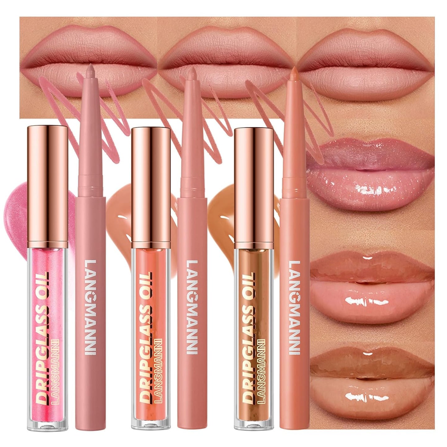 Matte Liquid Lipstick Set - 12Pcs Velvety Nude Lip Stain & Liner | Waterproof Long Wear Makeup Gift Set