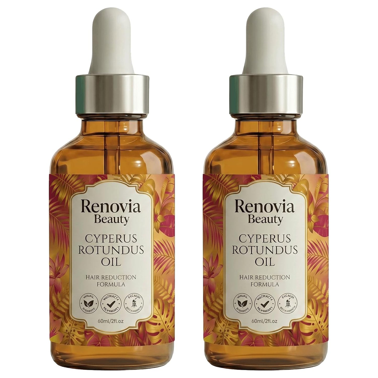 Cyperus Rotundus Oil for Hair Removal | Stop Unwanted Hair Growth Naturally - 2 fl. oz.