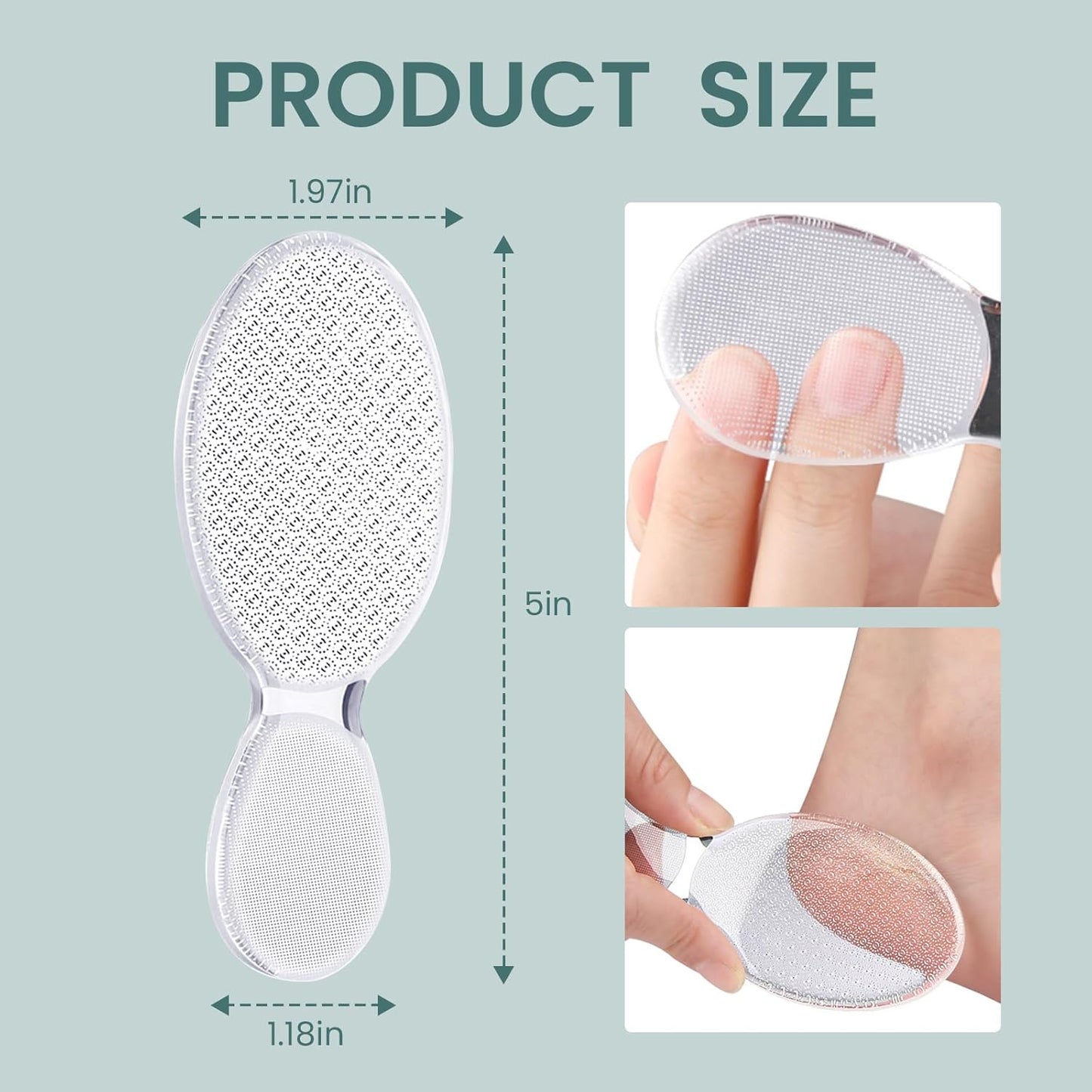 Glass Foot File - 8-Shaped Callus Remover with Rough & Smooth Sides | Professional Pedicure Tool for Men & Women