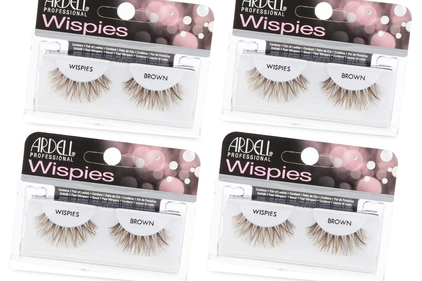 False Eyelashes Demi Wispies - Natural Brown Look | 4 Pack